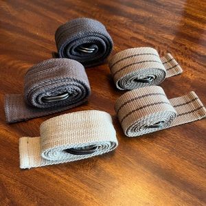 Mens or unisex canvas D-ring adjustable belts size 42 waist